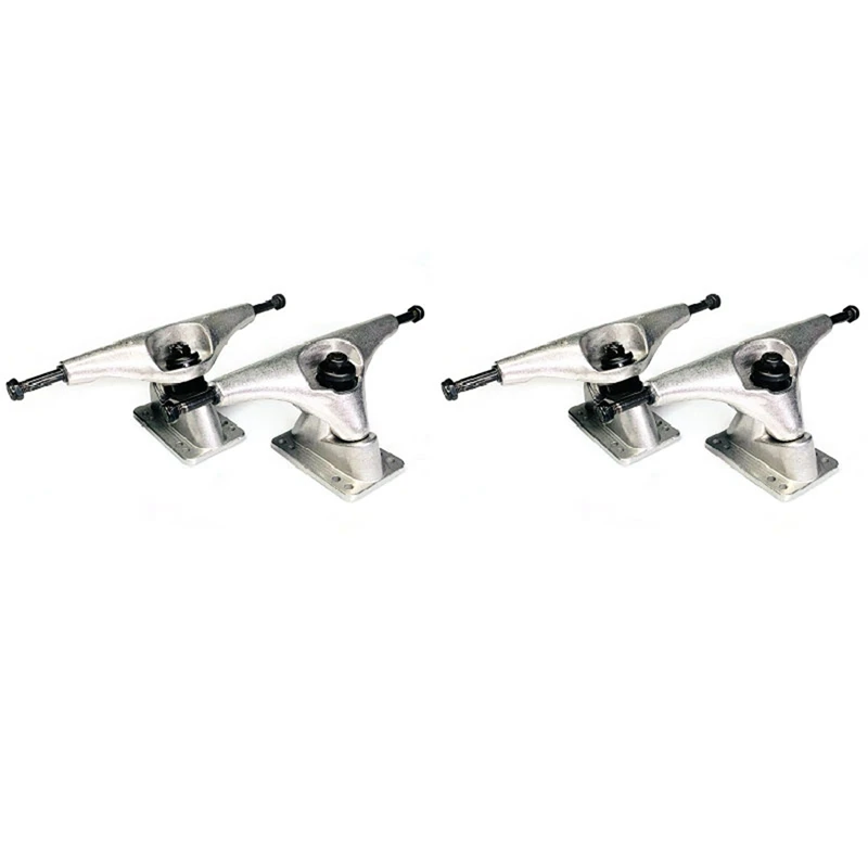 

4Pcs 6.25Inch Silver Surf Skateboard Trucks Surf Skate Skateboard Truck Fish Board Long Board Steering Bracket