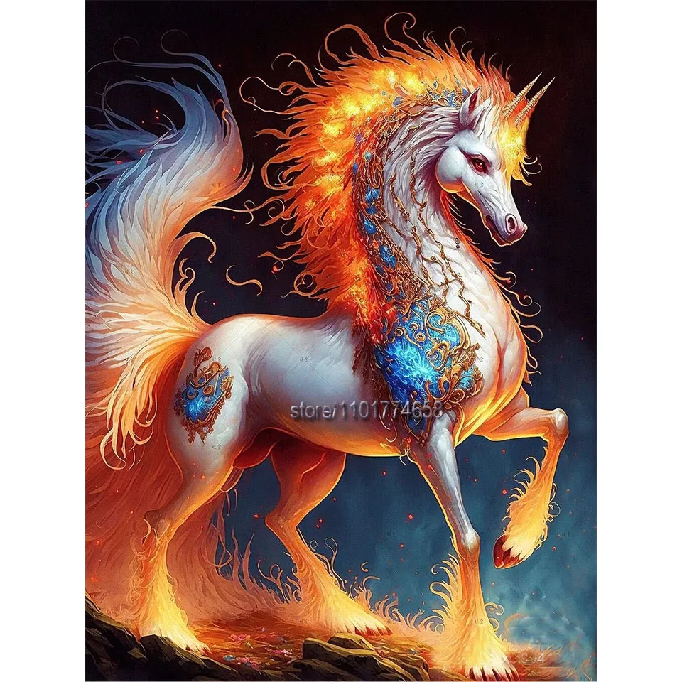 

Набор для алмазной живописи с изображением единорога