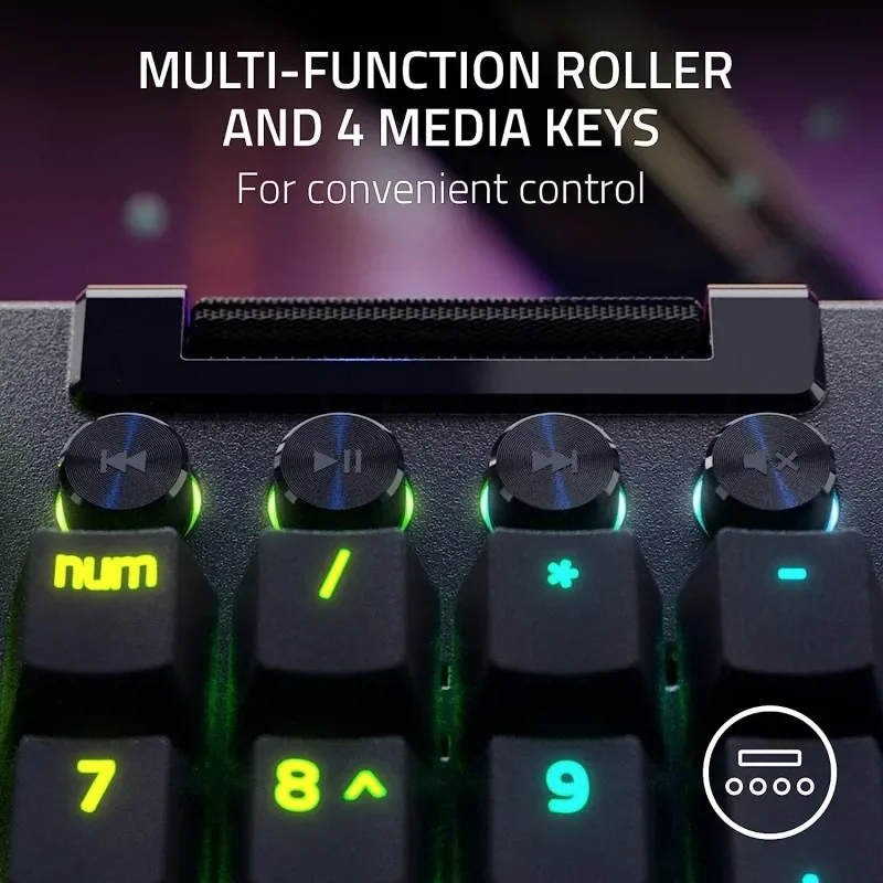 Проводная игровая клавиатура Razer blackтна V4 Pro 100% оригинальная