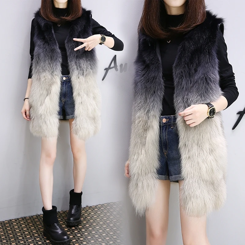 

Fur Vest Women Soft Outerwear 2022 New Autumn Winter Imitation Vest Female Fashionable Warm Plush Waistcoat Ladies Jackets Z91