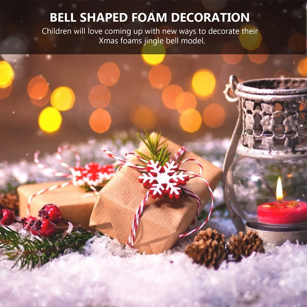 20 шт. пузырьковый колокольчик DIY Рождественский кулон Jingle пенопласт форма