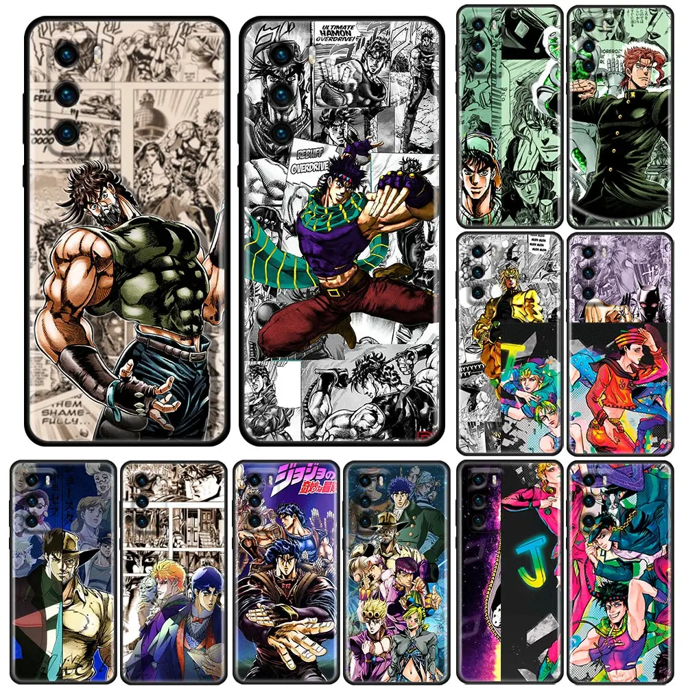 

Phone Case for Huawei P10 Lite P20 Case P30 P40 Lite P50 Pro Plus P Smart Z Soft Silicone Cover JoJo's Bizarre Adventure