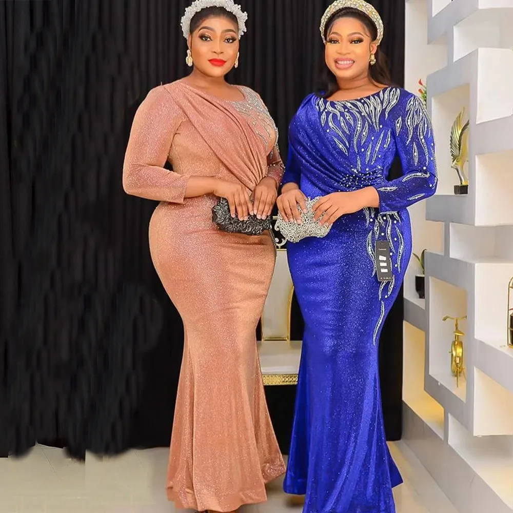 

Luxury Evening Dresses for Women Plus Size African Wedding Party Long Dress Turkey Outfits Robe Dashiki Ankara Africa Clothing