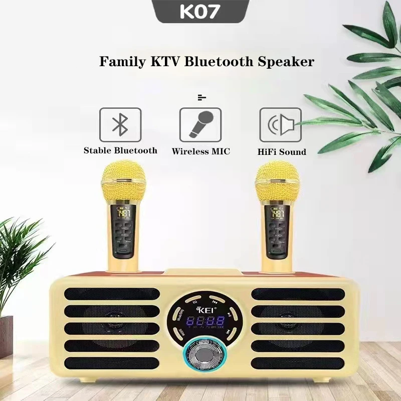 

Беспроводной Bluetooth-микрофон K07 для караоке, 2 шт.