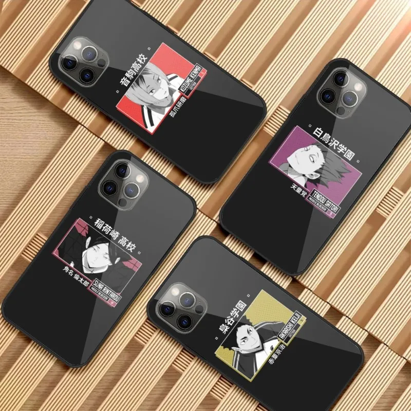 Haikyuu Hinata атакующий телефонный чехол для IPhone 14 13 12 11 XS X 8 7 6 Plus Mini Pro Max SE 2022 Черный PC TPU