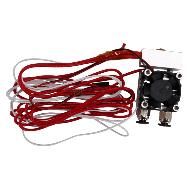 

2 In 1 Out Single Head Dual Color Remote Extruder Hot End With 0.4Mm Nozzle,Fan, 40W Heating Rod,100K NTC Thermistor