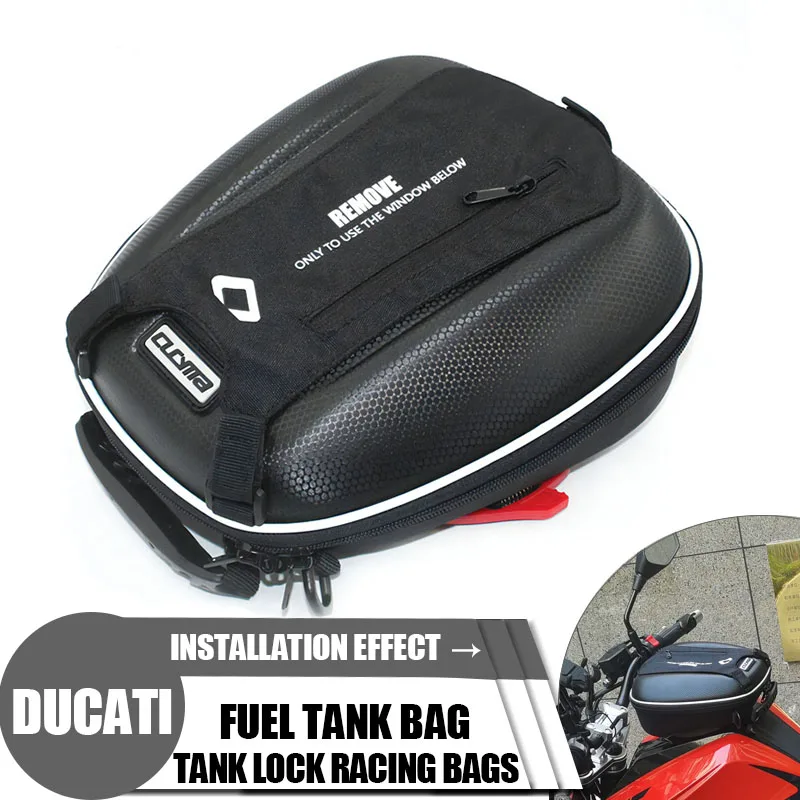 

Fuel Tank Bag For DUCATI Multistrada 1200 V4 1260 950 S/DVT/Enduro 1200S Motorcycle Parts Saddle Tanklock Luggage Waterproof