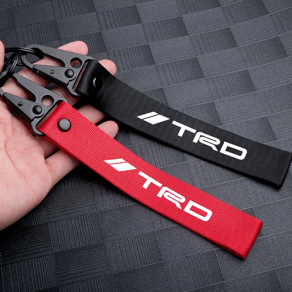 

New Arrival Keychain Lanyard Cotton Streamer Bag Pendant Key Chain Car Key Ring Jewelry For TRD TOYOTA bt21 C-HR Car styling