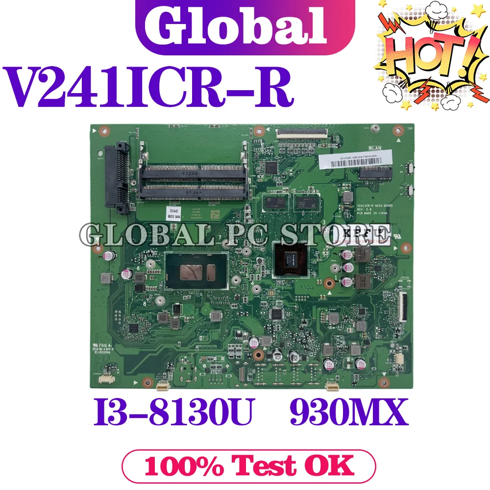 

KEFU V241ICR-R Mainboard For ASUS Ao Shi V241ICGK All-In-One Computer With I3-8130U 930MX Test Perfect