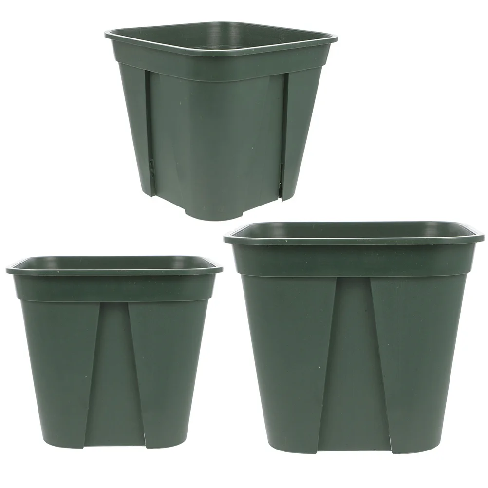 

3 шт., пластиковые горшки для цветов