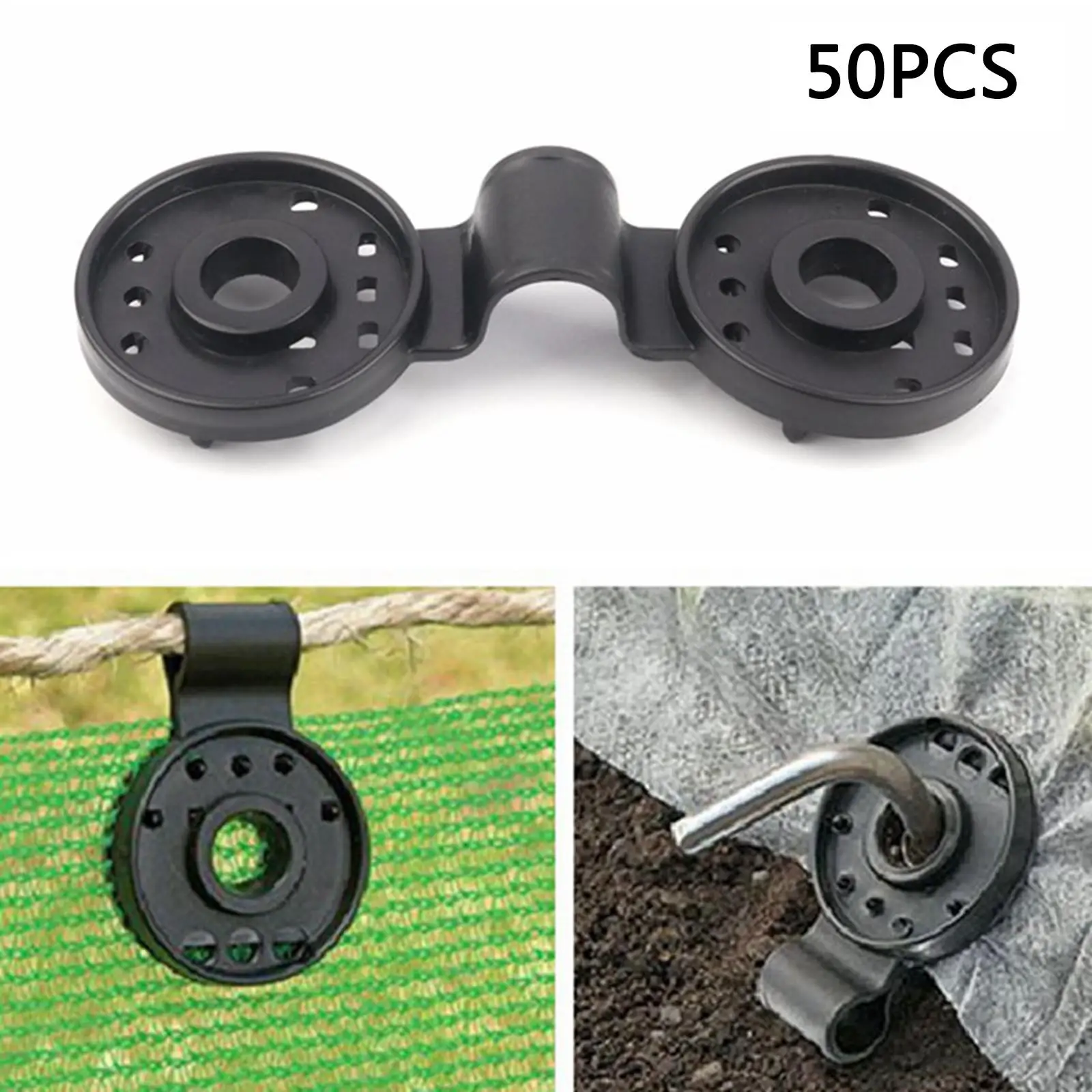

50x Tarp Clips Tarpaulin Clamps Holder Windproof Canopy