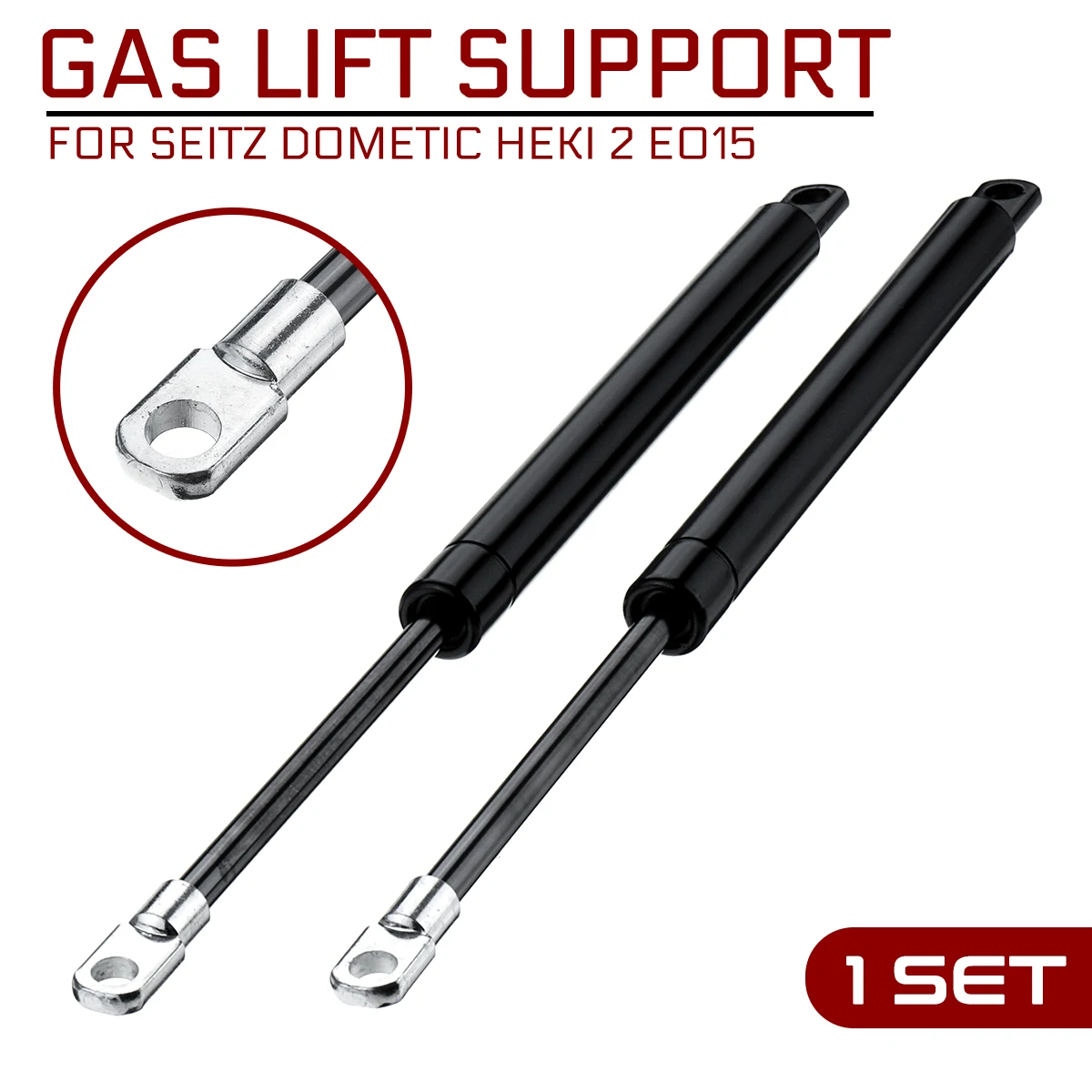

For Seitz Dometic Heki 2 E015 340mm Caravan Motorhome Refit Bonnet Hood Gas Shock Lift Strut Bars Support Rod