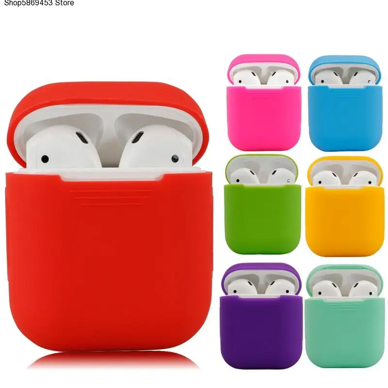 

Мягкий силиконовый чехол для наушников Apple Airpods, чехол для беспроводных Bluetooth наушников, защитный чехол для Air Pods, чехол для наушников
