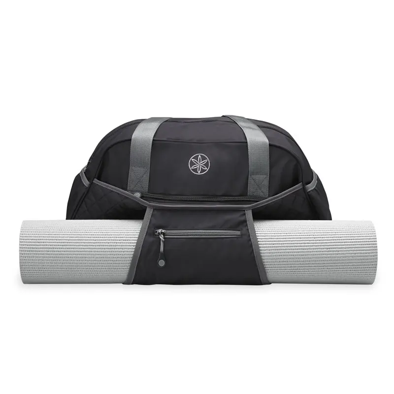 Gaiam Duffel Bag, Black/Grey