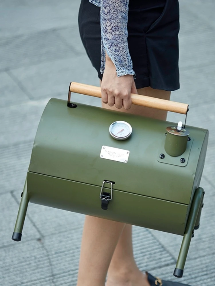 

Portable Outdoor Barbecue Stove Full Set Charcoal Oven Tool BBQ Thickened Charcoal Grill Picnic Charbroiler Household