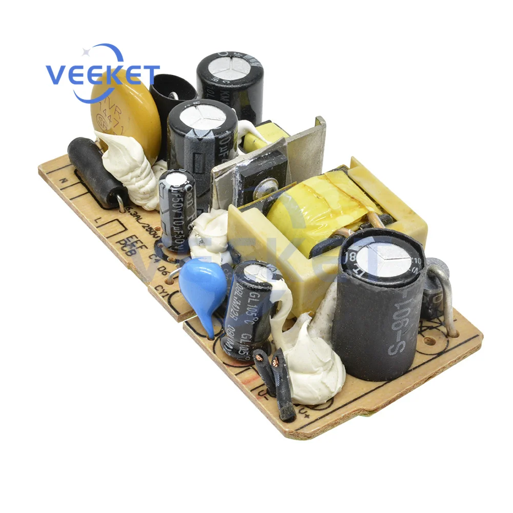 

AC-DC 12V 1A Импульсный блок питания, неизолированная печатная плата для замены/ремонта, защита от короткого замыкания