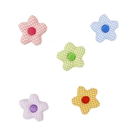 6 pcs diy handmade decorative parts patch flowers lovely stereo brooch process accessories processing fabric sewing supplies