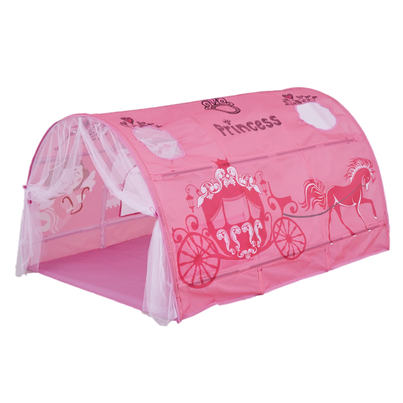 

Kids Tents Playhouse Kids Play Tents Playhouse Privacy Space Portable Frame Curtains Tent Easy Operated Stimulates Imagination 5