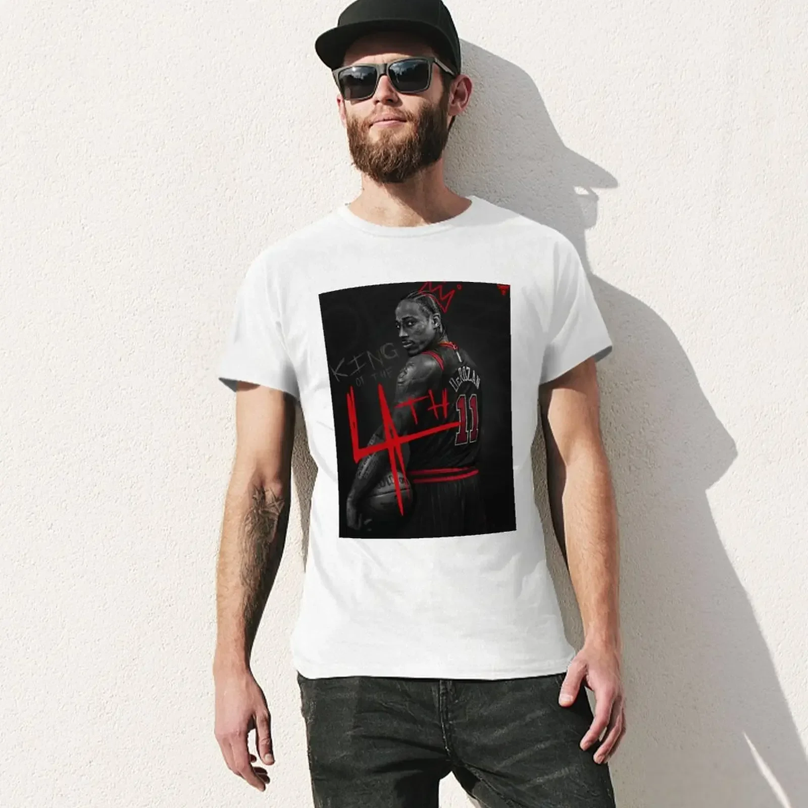 Футболка Demar Derozan 4th King милая одежда милые топы эстетическая футболка для мужчин