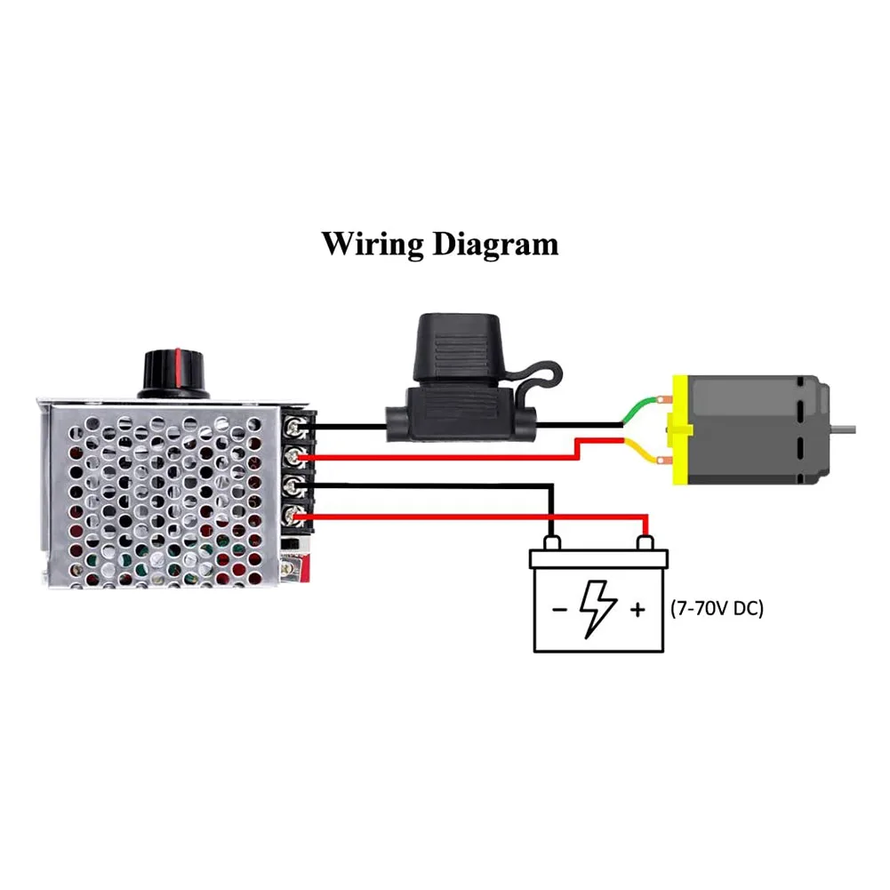 7-70 в 30 А устройство управления переключателем ШИМ 12 В 24 36 48 с предохранителем