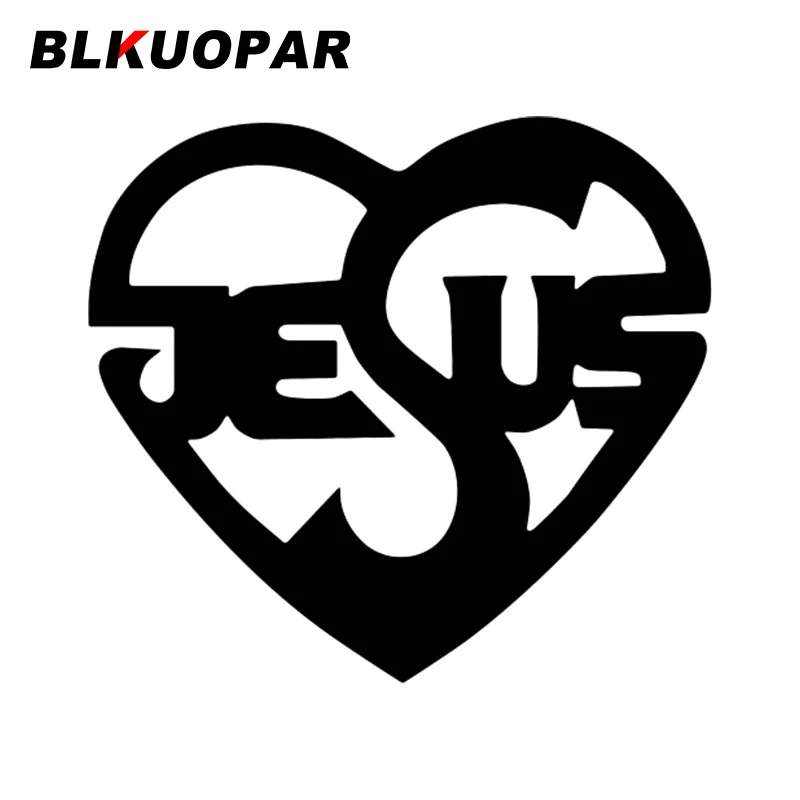 

Автомобильная наклейка с изображением Иисуса BLKUOPAR, водонепроницаемая креативная Защита от солнца и высечки, индивидуальный автомобильный ...