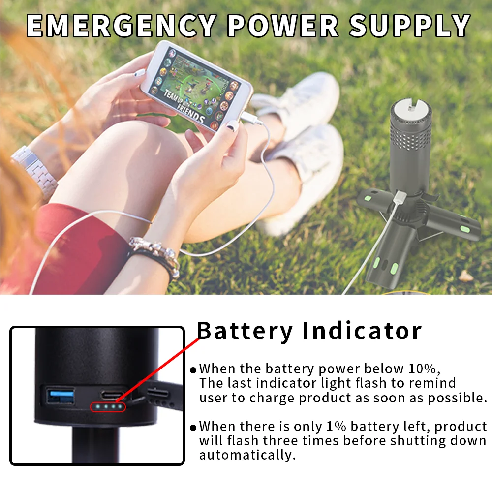 1 шт. выдвижной фонарь для кемпинга с магнитом