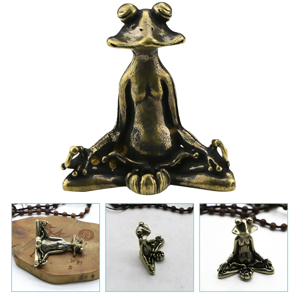 

Burner Holder Frog Stick Vintage Metal Brass Animal Fireproof Frankincense Retro Stand Statue Fengshui Ashtray Candlestick