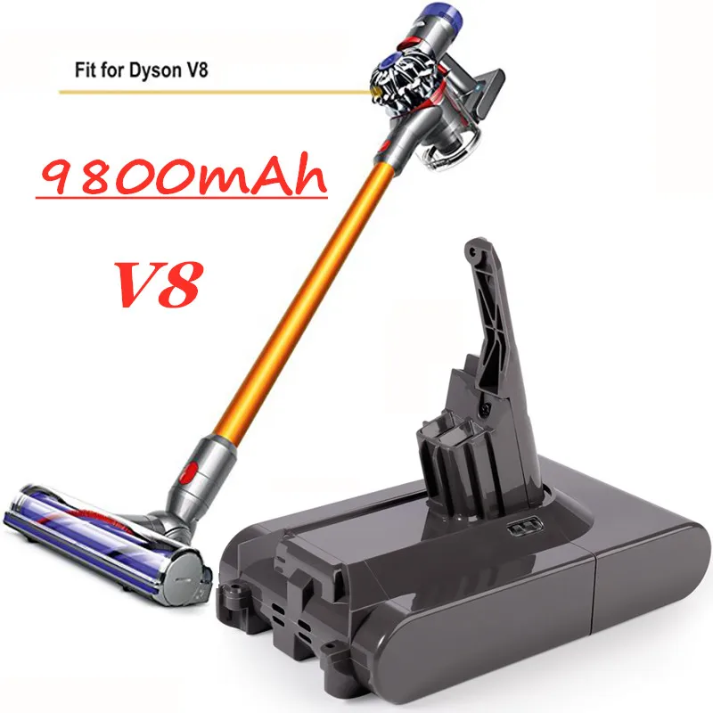 

9800mAh 21.6V Battery For Dyson V8 Battery for Dyson V8 Absolute /Fluffy/Animal/ Li-ion Vacuum Cleaner rechargeable Battery