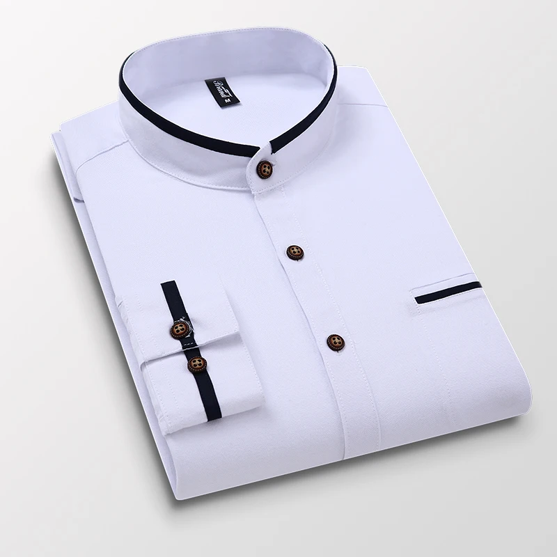

Spring New Men Oxford Shirt Classic Version Fashion Business Casual Comfortable Long Sleeve Square Collar Shirt Mens