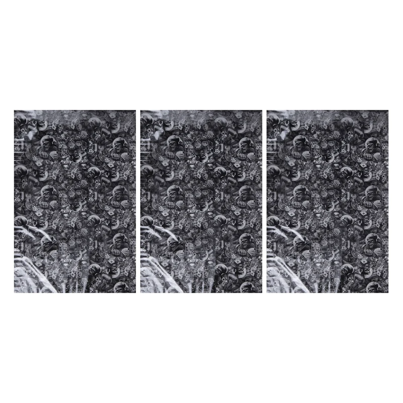 

3X Hydrographic Film - Water Transfer Printing - Hydro Dipping - Rolling Bones - 1 Meter