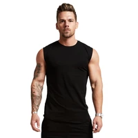 mens tank top sleeveless solid color cotton casual top muscle fitness brother mens sportswear