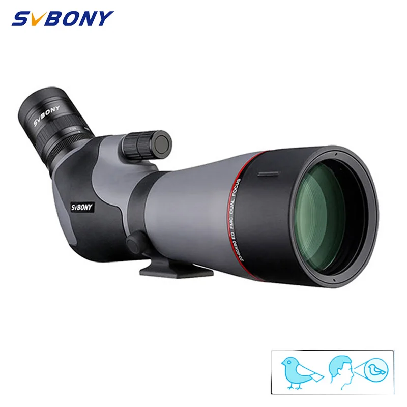 SVBONY SV46P телескоп 20-60x80 ED Зрительная труба Двойной фокус IPX7 водонепроницаемый fogproof