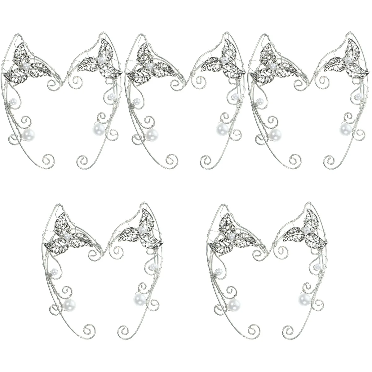 

5 пар, женские серьги-клипсы