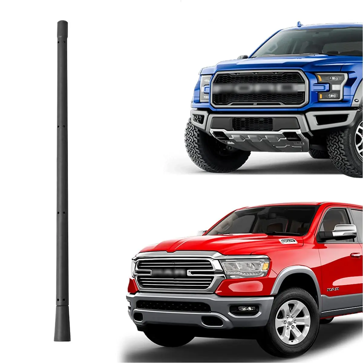 

High Quality Antenna for Ford F150 Bronco Dodge Ram 1500 2500 3500 2009-2022 13 Inch Ford Truck Antenna FM AM Radio Reception