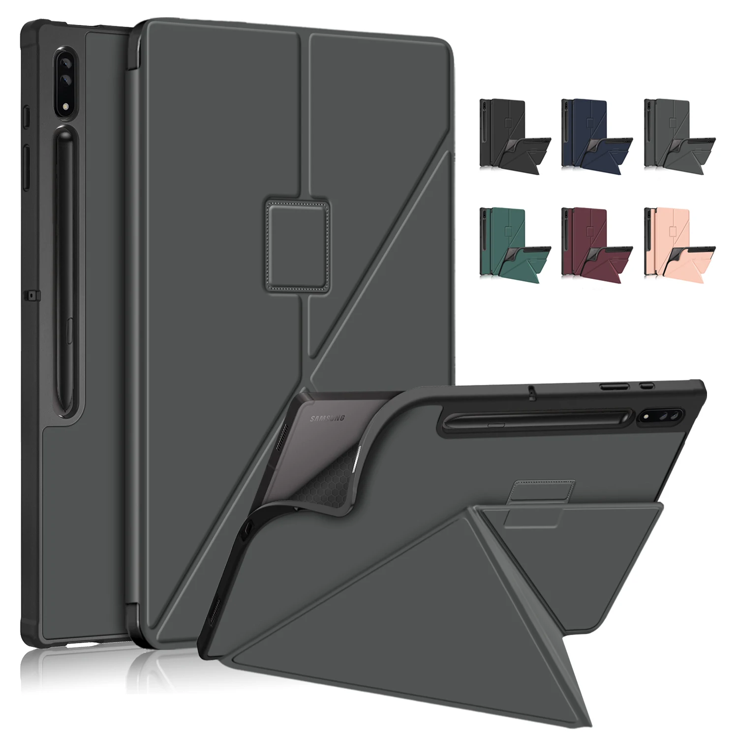 

Luxury Flip Leather Smart Cases for Samsung Galaxy Tab S8 Ultra 14.6inch 5G SM-X900 X906 Tablet Sleep Wake Bracket Cover