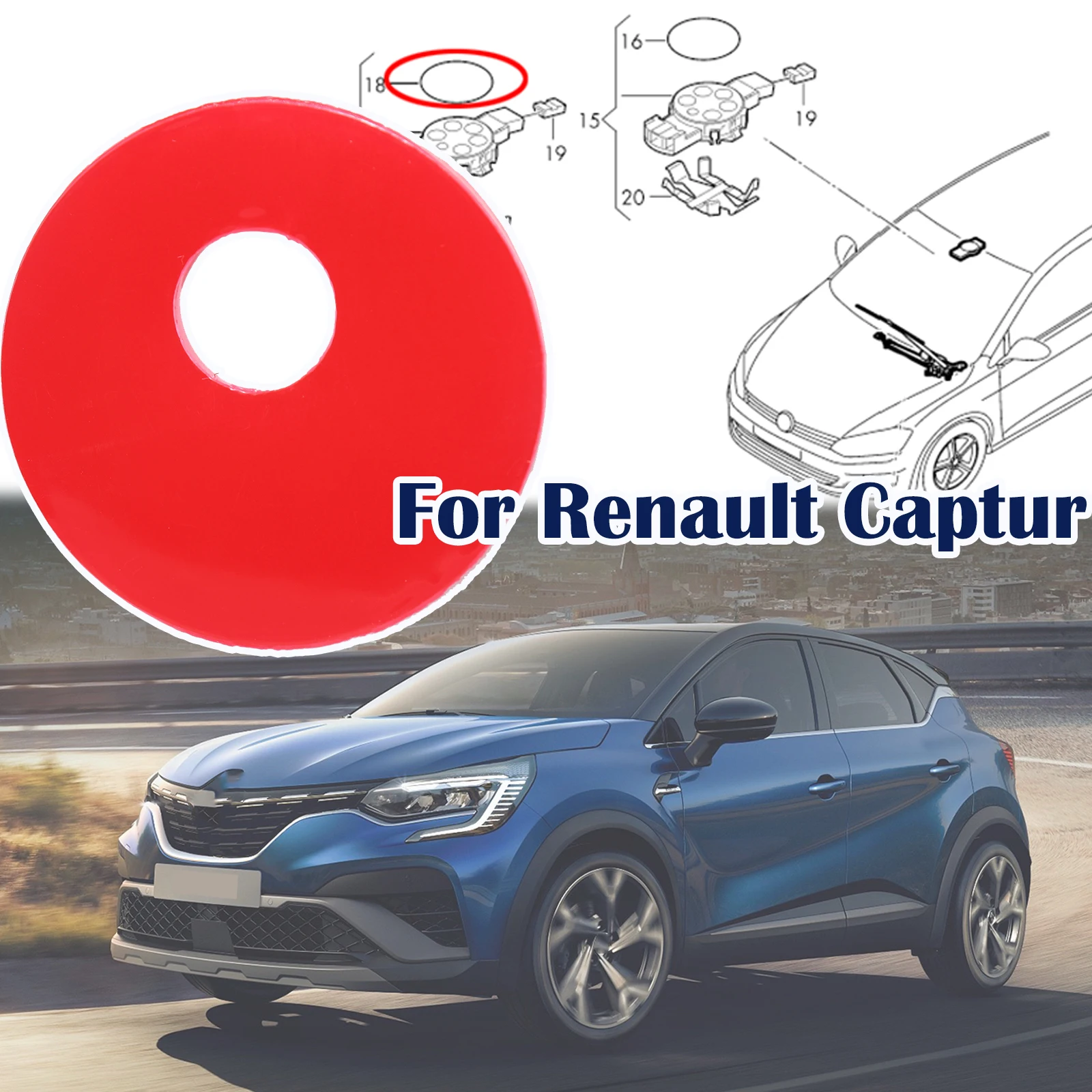 

Гелевая накладка с датчиком дождя для Renault Captur Clio IV Espace Fluence Laguna Mégane Scénic, пленка, силиконовая лента для фиксации чипа ветрового стекла
