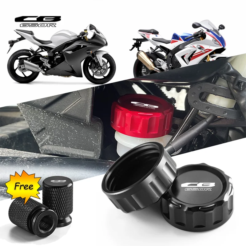 

For HONDA CBR650R CBR 650R 2018 2019 2023 2022 Motorcycle CNC Aluminum Rear Brake Fluid Cylinder Master Reservoir Cover Cap