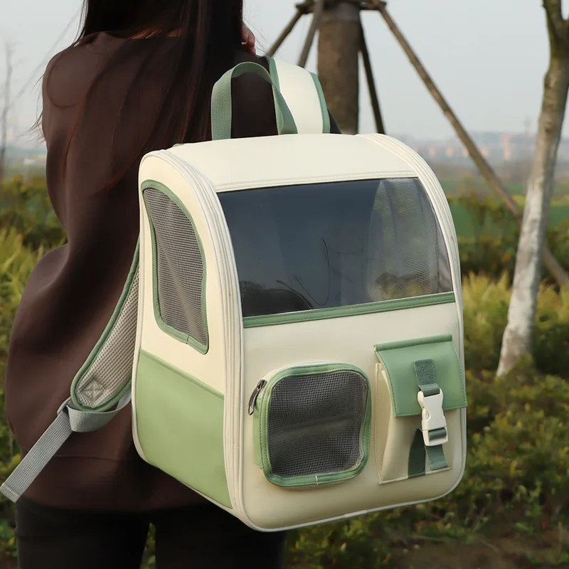 

Preppy cat bag out portable transparent cat bag travel high return rate Pet cat bag can be exported wholesale factory