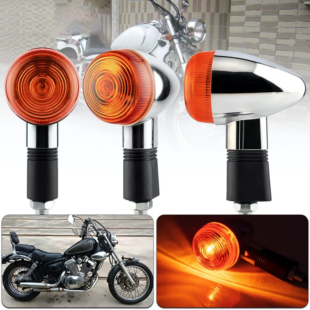 

2PCS Motorcycle Turn Signal Light Turning Lamp Amber Blinker Indicator Light for Suzuki Bandit 250 400 74A/75A/77A