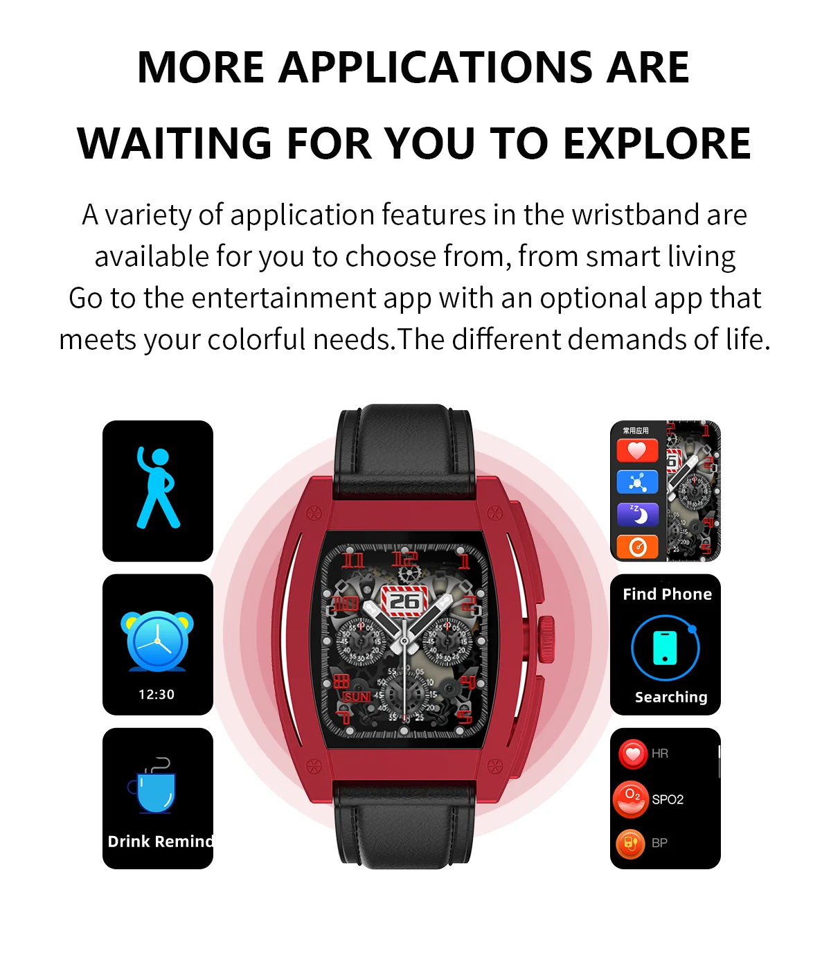 2022 Smart Watch  N72 3D Dynamic Face Sports Fitness Waterproof Calls Music Smartwatch Mens Women Clock For Android IOS