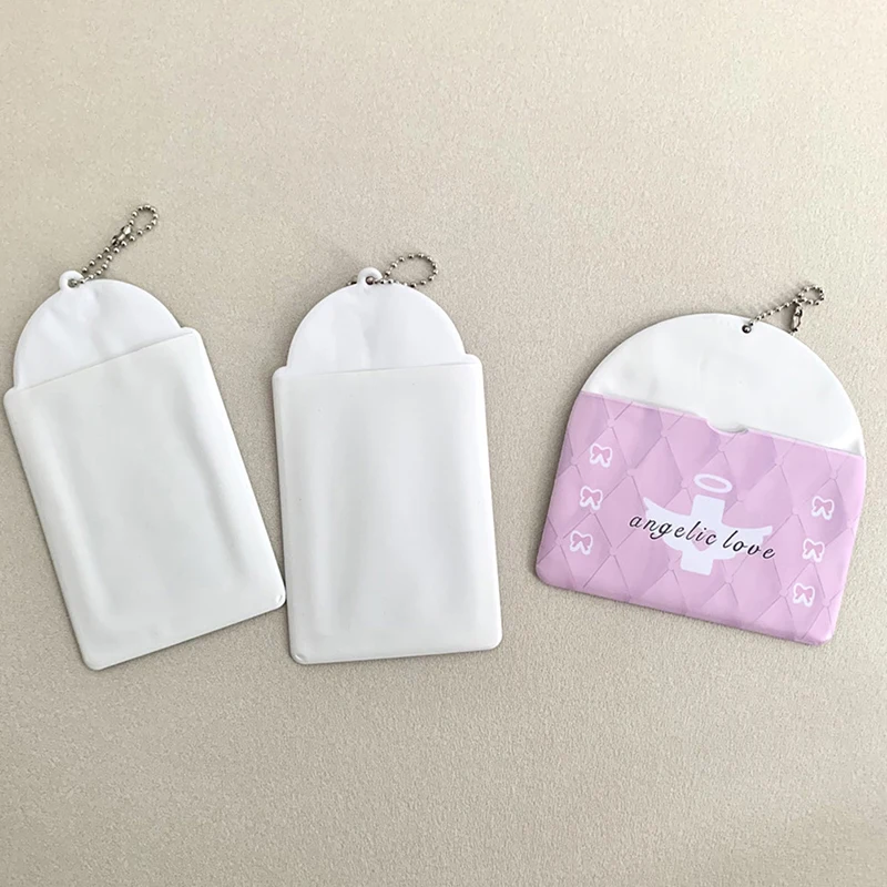 

3 Inch Photocard Holder Lace Pink Bowknot Idol Photo Protector Picture Sleeve