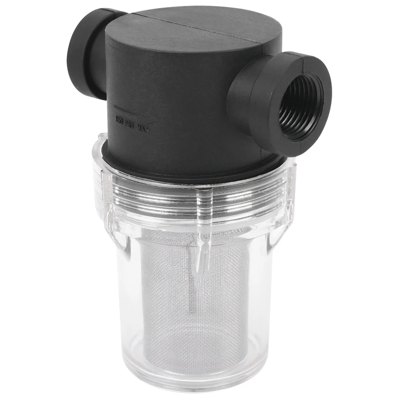 

New Car Washing Filter 1/2 Inch Inline Mesh Strainer Water Pump Irrigation High Flow Pipeline Filter Gardening Inlet Water