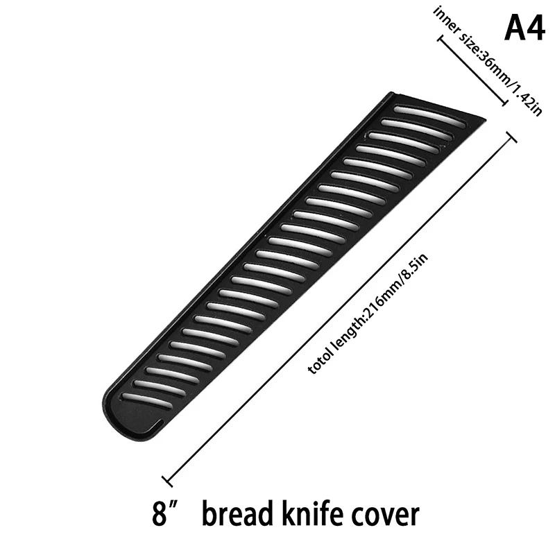 

Держатель для ножей черный пластик