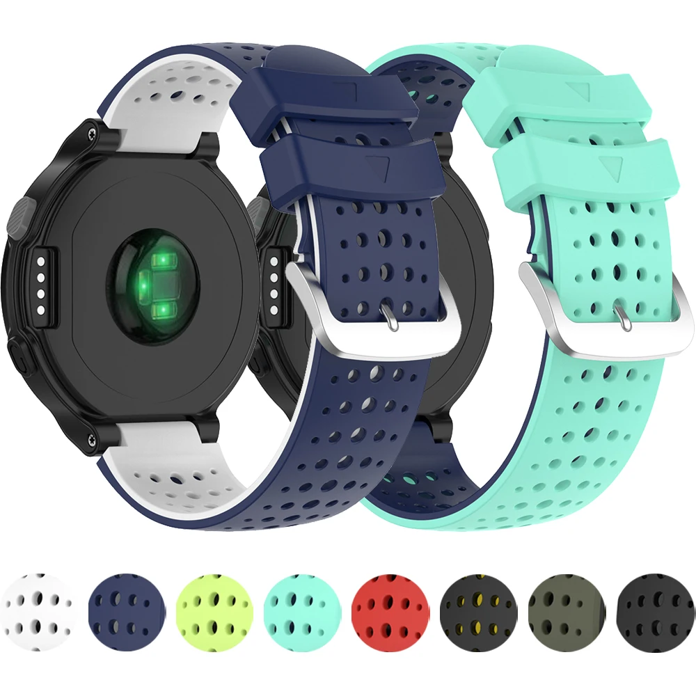

Silicone Bracelet Band for Garmin Watch Forerunner 230 235lite 220 620 630 735xt Strap Sports Wristband Replacement Accessories