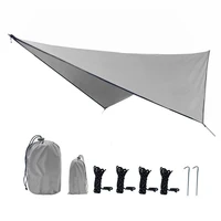 rhombus waterproof tarp tent shade outdoor camping hammock rain fly uv garden awning canopy sunshade ultralight 360x290cm