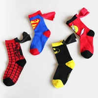 disney captain america wings tube socks spiderman batman boys sports socks girls trendy socks suitable for 3 6 years old