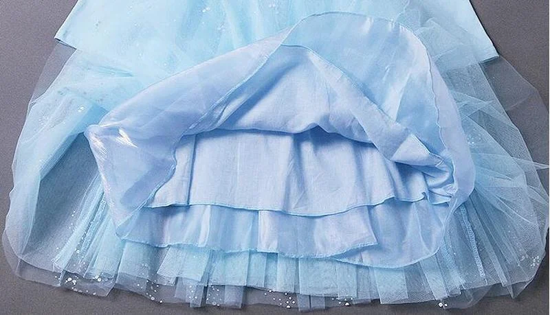 Winter Fleece Kids Dresses for Girls Frozen Elsa Lace Long Sleeve Princess Costume Party Outfits Teen Children Birthday Clothes