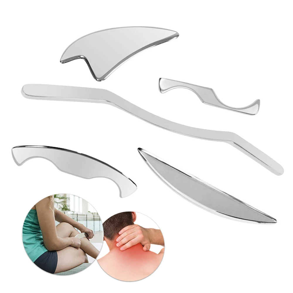 IASTM Gouache Scraper Gua Sha Tools Skin Scraping Back Massager for Body Muscle Fascia Recovery Massage Tools Beauty Health