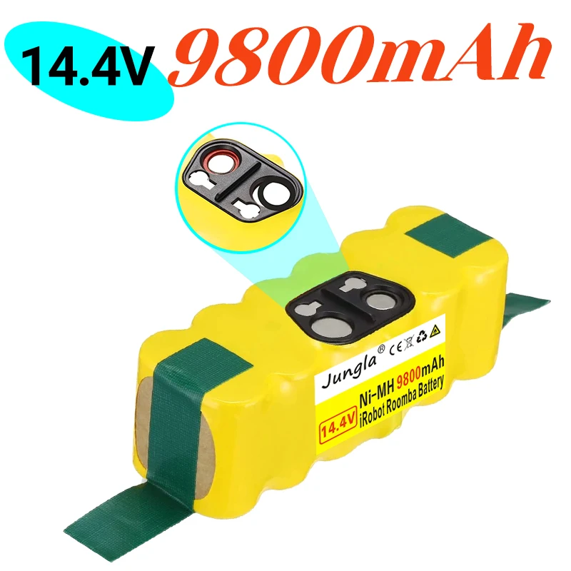 

Newly upgraded 14.4V 9800mAh For iRobot Roomba Vacuum Cleaner Battery 500 510 530 570 580 600 630 650 700 780 790 Rechargeable