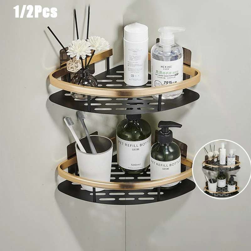 Угловая полка для ванной комнаты хранения шампуня |